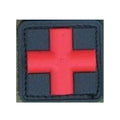 Black with Red Cross (Solid)