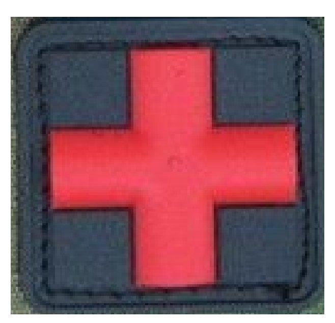 BuckUp Tactical Morale Patch Hook Medic Cross PVC Patches 1” Sized - BuckUp Tactical