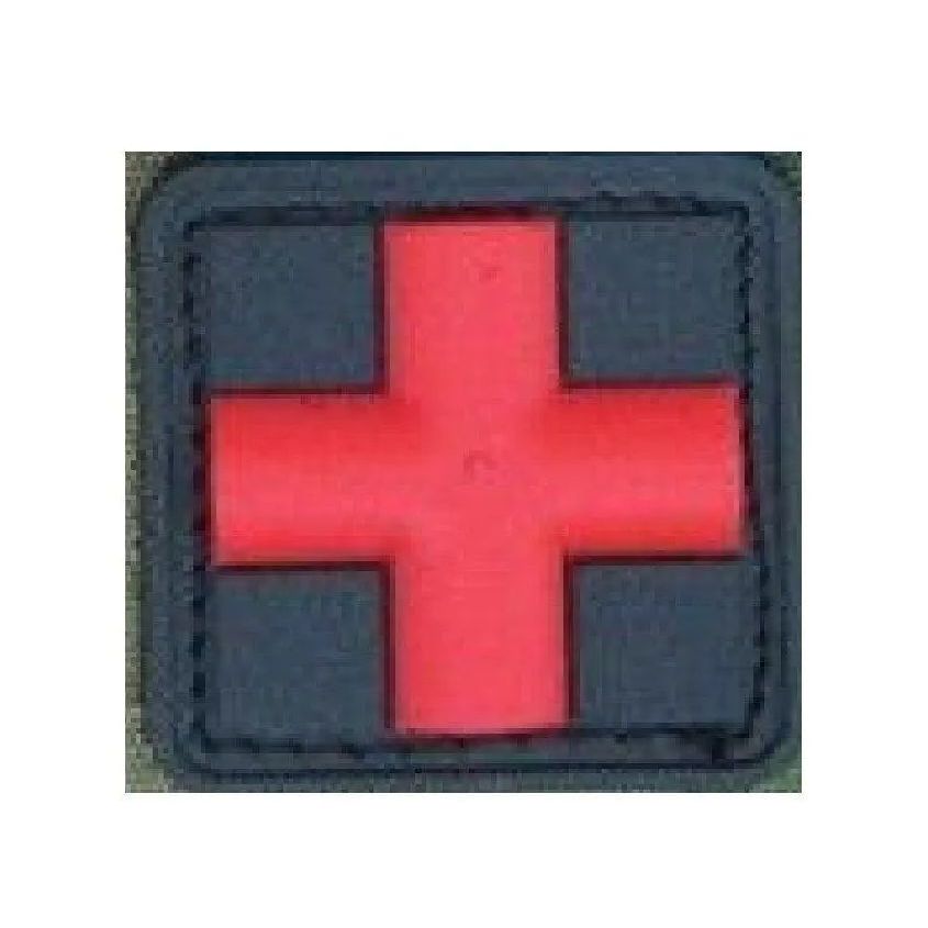 BuckUp Tactical Morale Patch Hook Medic Cross PVC Patches 1” Sized - BuckUp Tactical