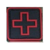 Black with Red Border Outline