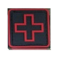 Black with Red Border Outline
