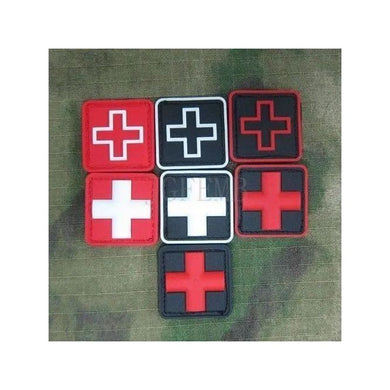 BuckUp Tactical Morale Patch Hook Medic Cross PVC Patches 1” Sized - BuckUp Tactical