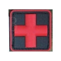 Black with Red Cross (Outlined)
