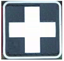 BuckUp Tactical Morale Patch Hook Medic Cross PVC Patches 1” Sized - BuckUp Tactical