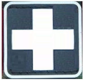 BuckUp Tactical Morale Patch Hook Medic Cross PVC Patches 1” Sized - BuckUp Tactical