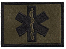 BuckUp Tactical Morale Patch Hook Medic EMT Patches 2x3" - BuckUp Tactical