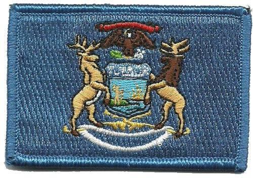 BuckUp Tactical Morale Patch Hook Michigan Lansing State Patches 3x2