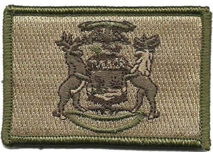 BuckUp Tactical Morale Patch Hook Michigan Lansing State Patches 3x2" - BuckUp Tactical