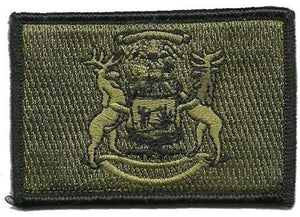 BuckUp Tactical Morale Patch Hook Michigan Lansing State Patches 3x2" - BuckUp Tactical