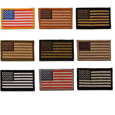 BuckUp Tactical Morale Patch Hook MINI USA US Flag Forward Facing Patches 2x1".