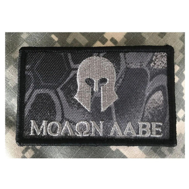 BuckUp Tactical Morale Patch Hook Molon Labe Kryptek Typhoon Patches 3x2