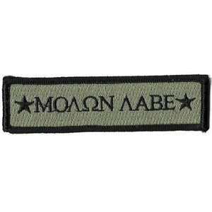 BuckUp Tactical Morale Patch Hook Molon Labe Morale Patches 3.75x1" - BuckUp Tactical