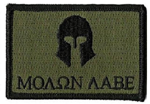 BuckUp Tactical Morale Patch Hook Molon Labe Patches 2x3" - BuckUp Tactical
