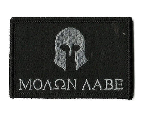 BuckUp Tactical Morale Patch Hook Molon Labe Patches 2x3" - BuckUp Tactical