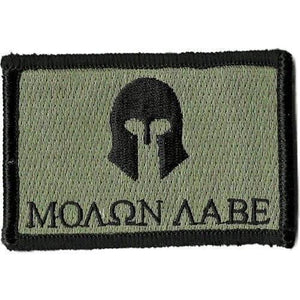 BuckUp Tactical Morale Patch Hook Molon Labe Patches 2x3" - BuckUp Tactical
