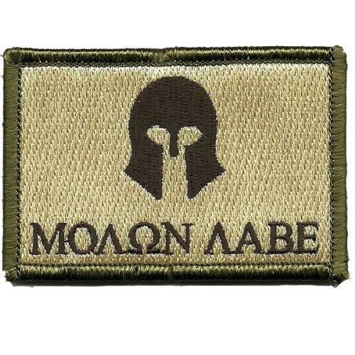 BuckUp Tactical Morale Patch Hook Molon Labe Patches 2x3