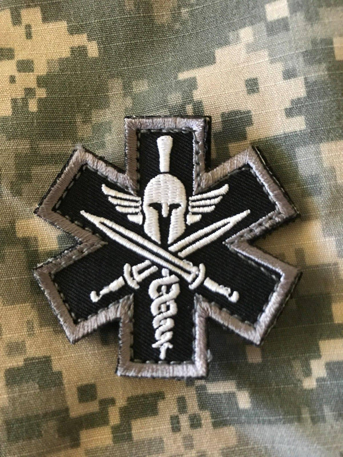 BuckUp Tactical Morale Patch Hook Molon Labe Spartan EMT 2.5