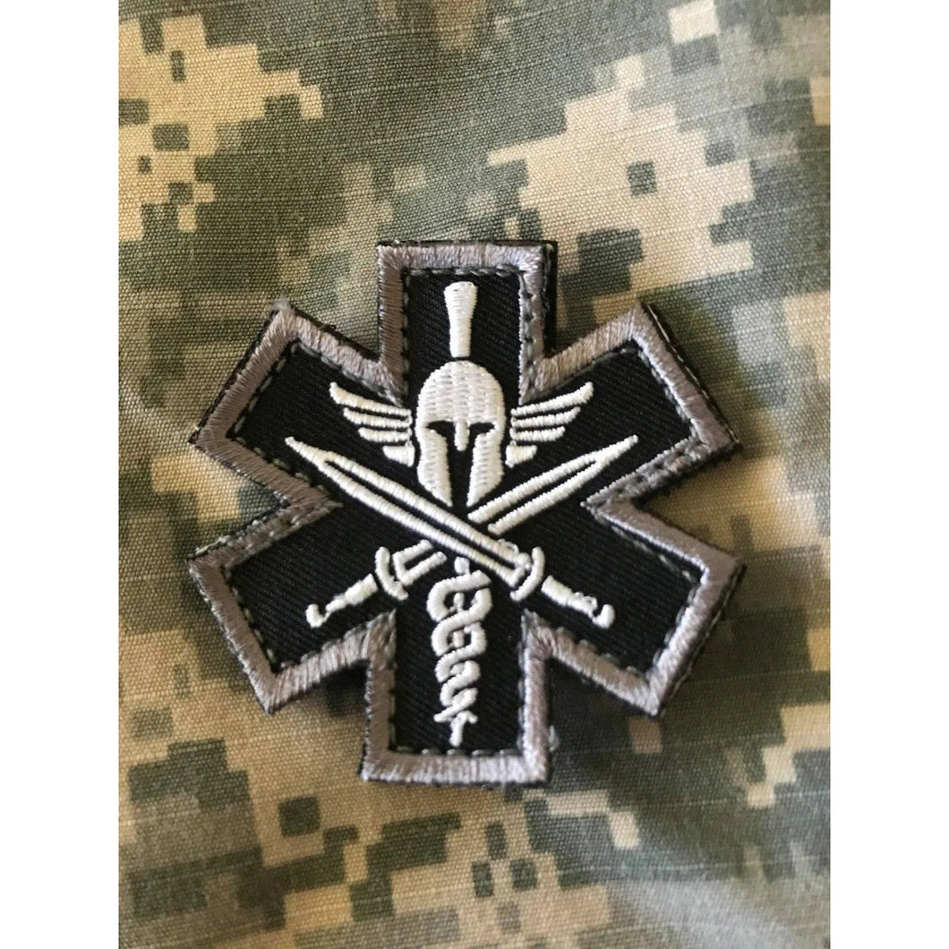 BuckUp Tactical Morale Patch Hook Molon Labe Spartan EMT 2.5