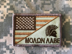 BuckUp Tactical Morale Patch Hook Molon Labe USA Split Come and Take it Patches - BuckUp Tactical