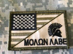 BuckUp Tactical Morale Patch Hook Molon Labe USA Split Come and Take it Patches - BuckUp Tactical
