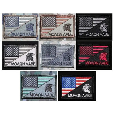 BuckUp Tactical Morale Patch Hook Molon Labe USA Split  Come and Take it Patches.