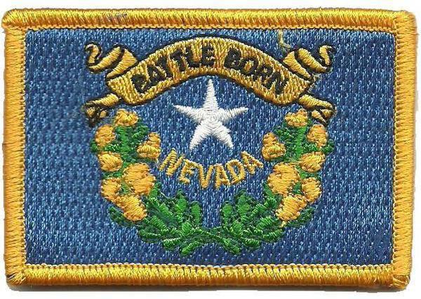 BuckUp Tactical Morale Patch Hook Nevada Carson City State Patches 3x2