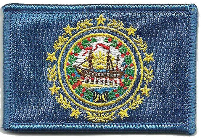 BuckUp Tactical Morale Patch Hook New Hampshire Concord State Patches 3x2