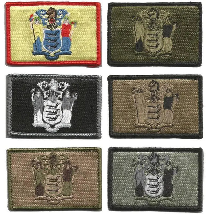 BuckUp Tactical Morale Patch Hook New Jersey Trenton State Patches 3x2