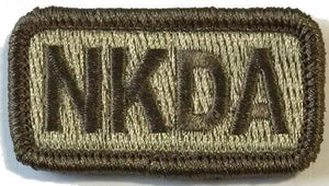 BuckUp Tactical Morale Patch Hook NKDA Allergy Patches 2x1".