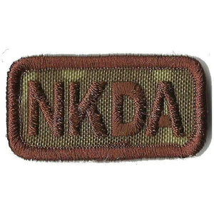 BuckUp Tactical Morale Patch Hook NKDA Allergy Patches 2x1".