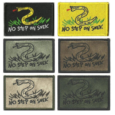 BuckUp Tactical Morale Patch Hook NO STEP ON SNEK - 2"X3" Tactical Patches.