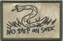 BuckUp Tactical Morale Patch Hook NO STEP ON SNEK - 2"X3" Tactical Patches - BuckUp Tactical