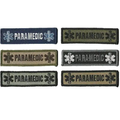 BuckUp Tactical Morale Patch Hook Paramedic EMT Patches 3x1".