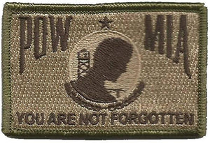 BuckUp Tactical Morale Patch Hook POW MIA Prisoner of War Patches 3x2" - BuckUp Tactical