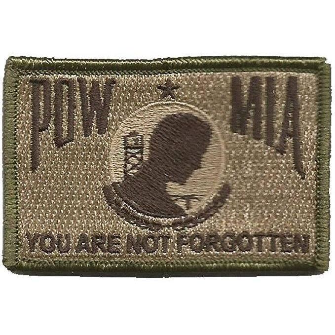 BuckUp Tactical Morale Patch Hook POW MIA Prisoner of War Patches 3x2