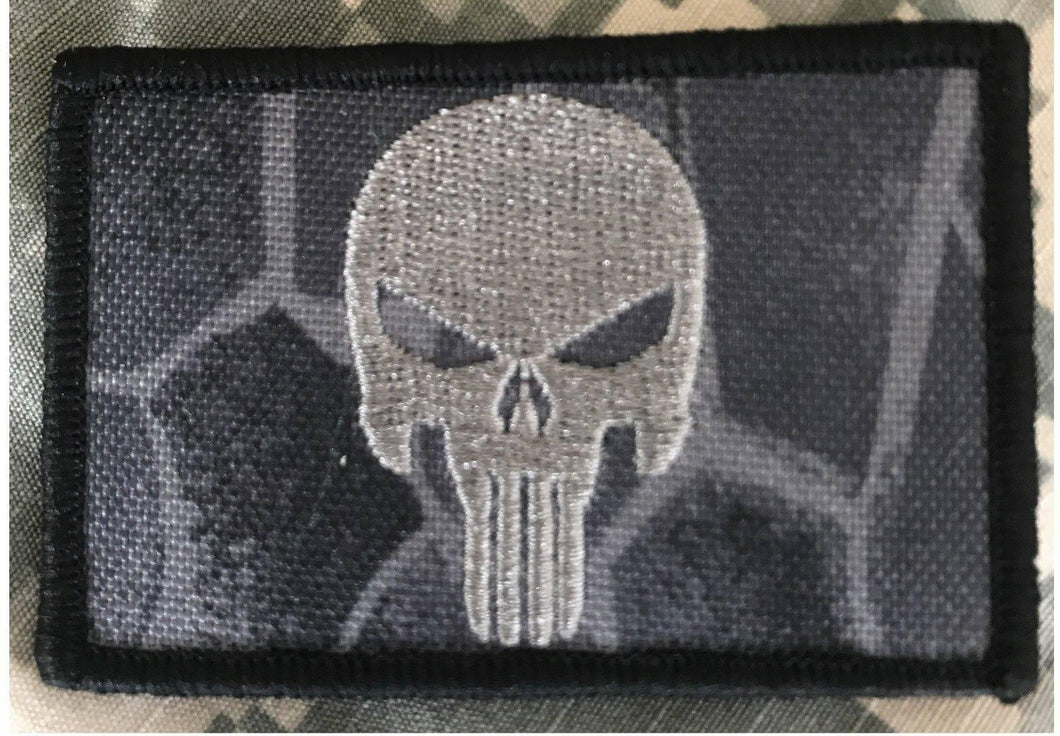 BuckUp Tactical Morale Patch Hook Punisher Kryptek Typhoon Patches 3x2