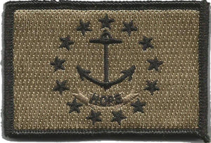BuckUp Tactical Morale Patch Hook Rhode Island State Patches 3x2" - BuckUp Tactical
