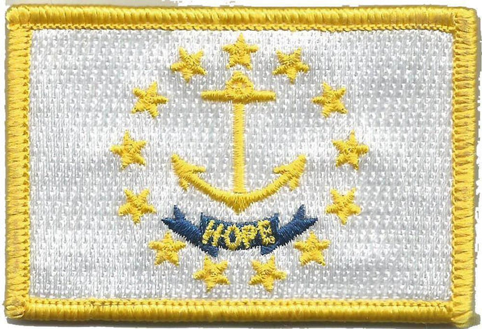 BuckUp Tactical Morale Patch Hook Rhode Island State Patches 3x2
