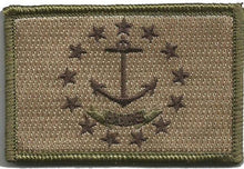 BuckUp Tactical Morale Patch Hook Rhode Island State Patches 3x2" - BuckUp Tactical