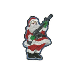 santa rifle 3 5' sized cutout Sized morale funny Patch