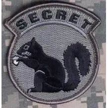 BuckUp Tactical Morale Patch Hook Secret Squirrel ACU Black Patches 3
