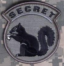 BuckUp Tactical Morale Patch Hook Secret Squirrel ACU Black Patches 3