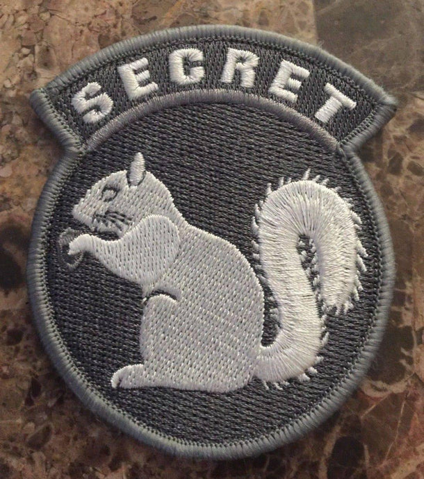 BuckUp Tactical Morale Patch Hook Secret Squirrel ACU White Patches 3