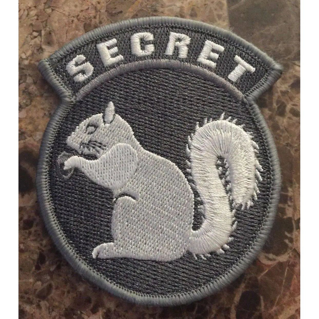 BuckUp Tactical Morale Patch Hook Secret Squirrel ACU White Patches 3