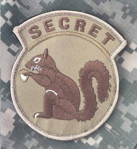 BuckUp Tactical Morale Patch Hook Secret Squirrel Coyote Patches 3" - BuckUp Tactical