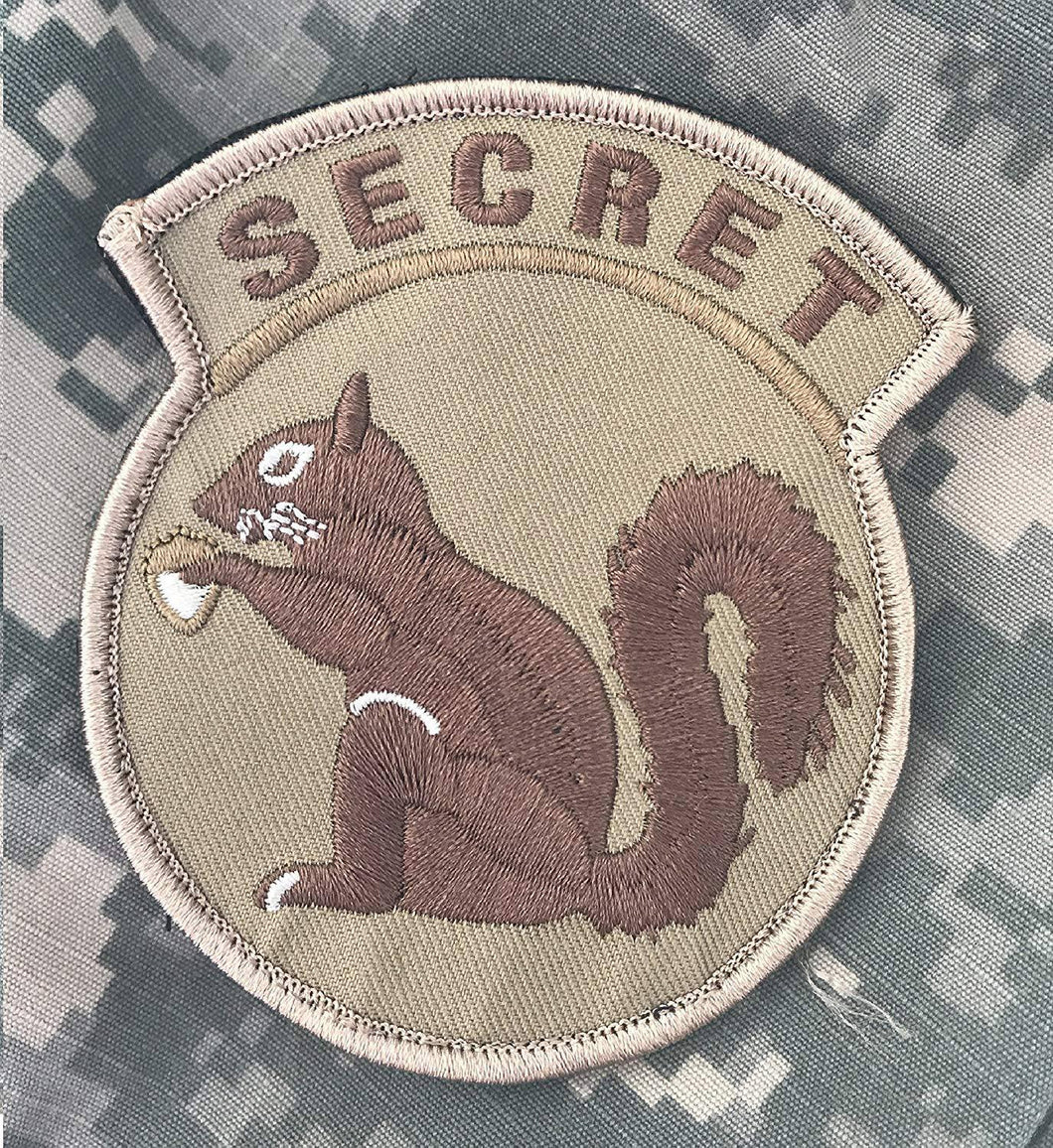 BuckUp Tactical Morale Patch Hook Secret Squirrel Coyote Patches 3