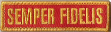 BuckUp Tactical Morale Patch Hook Semper Fidelis Morale Patches 3.75x1".