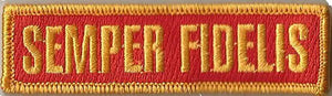 BuckUp Tactical Morale Patch Hook Semper Fidelis Morale Patches 3.75x1".