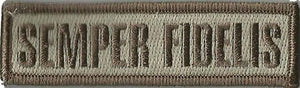 BuckUp Tactical Morale Patch Hook Semper Fidelis Morale Patches 3.75x1".