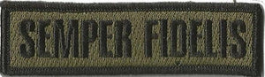 BuckUp Tactical Morale Patch Hook Semper Fidelis Morale Patches 3.75x1".